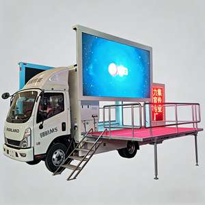 Camion publicitaire routier avec écran anti-poussière à taux <span class=keywords><strong>de</strong></span> rafraîchissement élevé et affichage multi-fenêtres pour publicité commerciale - Product Image 1