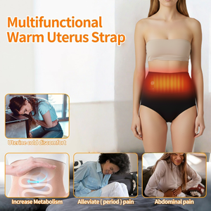 Sous-vêtements chauffants en graphène, 3 réglages de chaleur et protection contre la surchauffe, coussin chauffant <span class=keywords><strong>menstruel</strong></span> pour soulager les douleurs abdominales et les crampes - Product Image 3