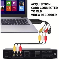 Adaptor Usb ke Cvbs Easycap Usb 2.0 adaptor kartu penangkap Audio Video