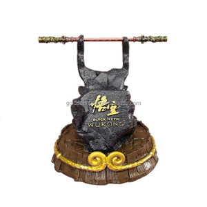Soporte para Gamepad de resina Black Myth Wukong para // y soporte de exhibición para teléfono móvil con diseño de garrote <span class=keywords><strong>dorado</strong></span> para jugadores - Product Image 4