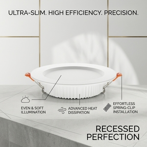 Plafoniera LED da Ufficio per Interni, Ultra Sottile, da Incasso, 2 3 4 5 6 8 Pollici, 12W 18W 24W, per Aree Commerciali - Product Image 5