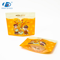 Sachets Doypack mats à haute barrière, imprimés sur mesure, avec fermeture éclair, pour l'emballage et le stockage de snacks et aliments secs