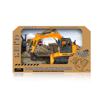 1:45 2.4G 8 voies chenille ingénierie véhicule modèle Rc voiture Construction ingénierie manuel sans fil télécommande pelle jouet