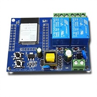 Module de relais UART non isolé à double canal WiFi BT BLE pour MCU 32 bits ESP32, alimentation AC220V, carte de développement secondaire