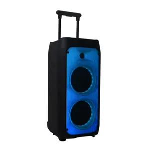 Temeisheng Speaker kotak pesta LED RGB TMS-811, pengeras suara kuat dan Bass dalam pemujaan pada perjalanan berkemah atau bermain hymns