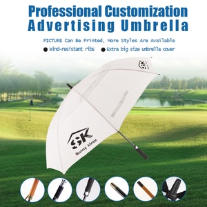 Sombrilla Grande Sunny Kinte para Golf y Eventos Deportivos, con Varillas Rojas Reforzadas de Fibra de Vidrio, Techo Ventilado para Lluvia, Regalo Empresarial - Product Image 3