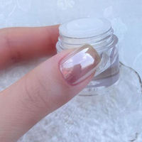 Poudre Magique Effet Miroir Aurora 0,5g/Pot, Pigment Translucide pour Ongles, Poudre Plaquée, Poussière de Lune, Décoration DIY pour Ongles Scintillants