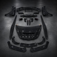 Kit Carrosserie Complet : Lame Avant, Jupes Latérales, Diffuseur Arrière, Aileron en Fibre de Carbone pour Chevrolet Corvette C8 Z06 2020-2025 – Panneau Aéro Automobile