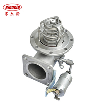 Valve de fond pneumatique en acier inoxydable Valve de pied d'urgence pour camion-citerne routier
