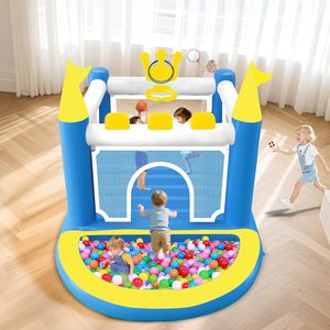 บ้านลมเป่าลมพร้อมลูกบอลสำหรับเด็ก ใช้ในบ้าน ทำจากวัสดุ PVC - Product Image 3