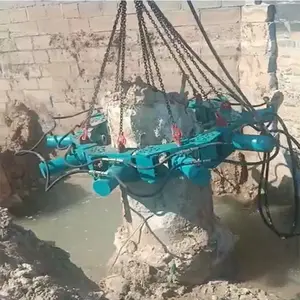 掘削機用丸型コンクリートパイル破砕機油圧パイルブレーカー