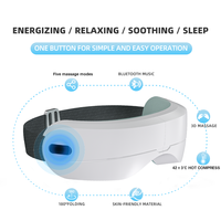 Masseur oculaire à compression d'air BISD avec chaleur et musique, masque anti-fatigue pour les yeux, soulagement des maux de tête, Bluetooth rechargeable 1200mAh Type-C