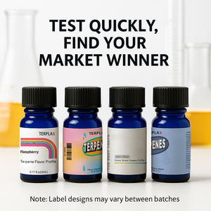 Paquete <span class=keywords><strong>de</strong></span> Muestras <span class=keywords><strong>de</strong></span> Terpenos, 7 <span class=keywords><strong>Sabores</strong></span> x 5 ml, Terpenos Naturales Terplax para Infusión Botánica, Sabor a Tabaco, Uso en Pruebas OEM, PX-SP7-5ML - Product Image 4