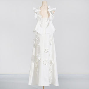 Nouvelle Robe Blanche Slim Sans Dos pour Femme, Motif Floral, Collection Printemps, Tendance - Product Image 4