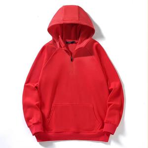 Nouveauté : Sweat-shirts à col rabattu en coton avec impression personnalisée de haute qualité, à fermeture éclair partielle, pour hommes - Product Image 2