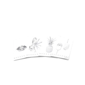 PIGNA - Carnet MAXI MONOCHROME ARGENTÉ A4 38 FEUILLES CARQUETTES ASSORTIES - Product Image 1