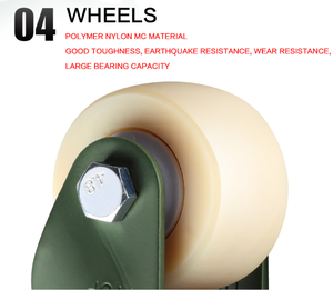 مصنع YTOP بيع بالجملة OEM المطاط الصلب بوصة عجلة عجلة الصلب المنجستية للأثاث - Product Image 4