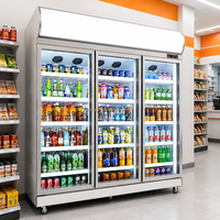 Affichage refroidisseur 2 verre AluminumBeverage Réfrigérateur Contrôle numérique Dégivrage automatique