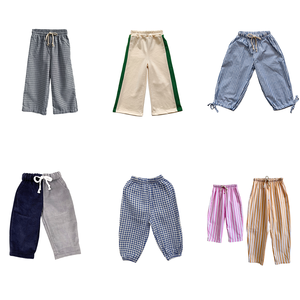 מכנסיים אופנתיים יוניסקס אופנתיים מותאמים אישית מכנסיים רחב כותנה מזדמנים - Product Image 1