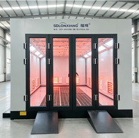 Cabine de peinture automobile électrique personnalisée avec four de cuisson automatique certifié CE et éclairage LED – Salle de peinture industrielle