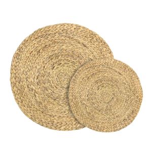 Wholesale Natural Handmade Vietnam Woven Water Hyacinth Solid Rattan <b>Table</b> <b>Mates</b> Home Wedding Banquet Disposable Place Mats - Product Image 1