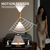 Lámpara de Pared con Forma de Reloj de Arena SHINEKNOT, Luz Nocturna Creativa, Sensor de Movimiento Inteligente, Inalámbrica, Fácil de Instalar, Base Magnética, Regulable