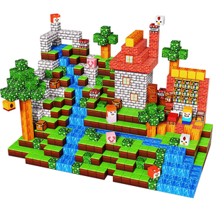 Set di 150 Cubi Magnetici in Plastica, Gioco Educativo STEM <span class=keywords><strong>per</strong></span> Ragazzi e Ragazze, Giocattoli Architettonici Sensoriali <span class=keywords><strong>per</strong></span> Adolescenti e Bambini - Product Image 1