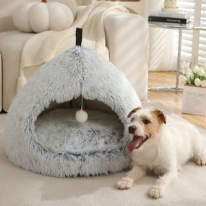 Luxury Plush Cartoon Dog Cat <b>Sofa</b> <b>Bed</b> Cave Modern Fashion Solid Winter Eco-Friendly Sponge Filling Indoor Living Room Pet - Product Image 3