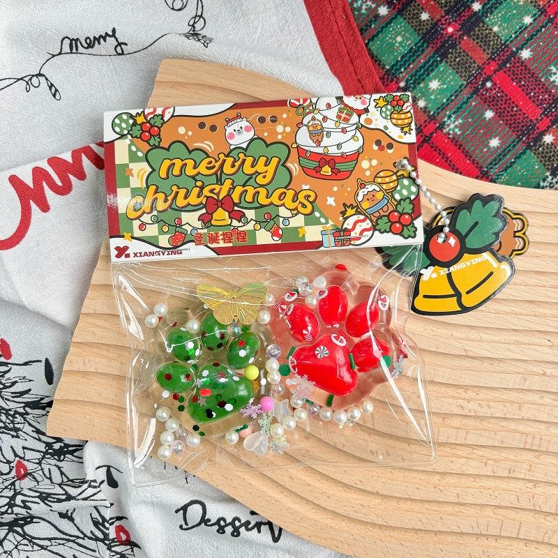 Christmas double-layered cat paw