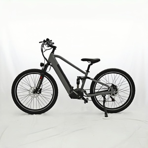 Vélo de montagne électrique à <span class=keywords><strong>suspension</strong></span> intégrale de 27,5 pouces <span class=keywords><strong>avec</strong></span> moteur sans balais 350W à 7 vitesses, frein à disque hydraulique à moyeu arrière 48V - Product Image 1