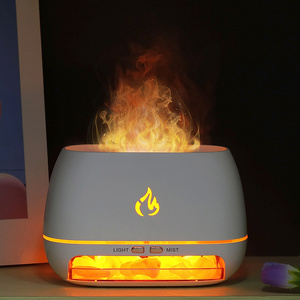 Humidificador de habitación de aromaterapia ultrasónico alimentado por USB, luz de llama, difusor de piedra de sal LED, <span class=keywords><strong>atomizador</strong></span> DE APLICACIÓN DE Hotel y <span class=keywords><strong>coche</strong></span> sin agua - Product Image 2