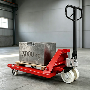 Chariot à palettes manuel 5500 lb, transpalette hydraulique manuel avec châssis en acier, roues en PU, levier 3 en 1, atelier, garage - Product Image 4