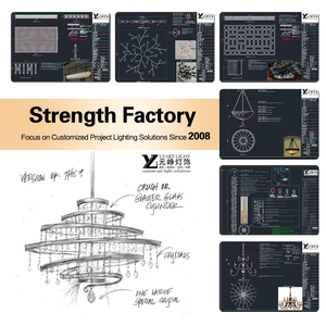 Thép không gỉ Hiện Đại Đèn chùm vải ánh sáng mặt dây chuyền trang trí thiết bị chiếu sáng Acrylic dẫn ánh sáng trần Cổ Điển đèn chùm - Product Image 5