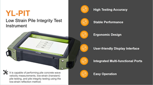 Dispositivo de Teste de Pilares de Baixa Deformação YL-PIT de Alta Precisão com Tela Sensível ao Toque, Testador de Integridade de Pilares, Detecção de Defeitos em Pilares de Fundação, IP65 - Product Image 3