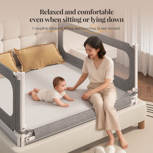 Barrière <span class=keywords><strong>de</strong></span> <span class=keywords><strong>lit</strong></span> pour bébé Jialibao <span class=keywords><strong>en</strong></span> tissu Oxford, pliable et réglable, plusieurs options <span class=keywords><strong>de</strong></span> <span class=keywords><strong>longueur</strong></span> - Modèle JLB-BR-01 - Product Image 4