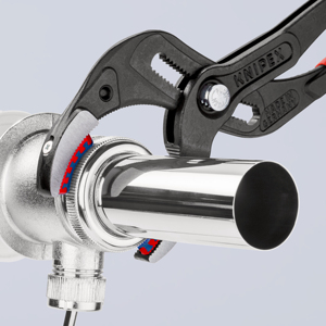 KNIPEX 81 11 250 Pince à siphon et à connecteurs avec revêtement plastique antidérapant, noire, 250 mm - Product Image 2