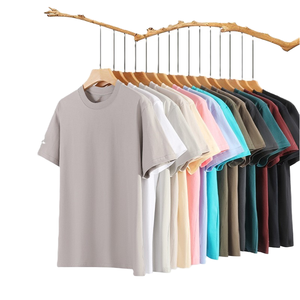 T-shirts Homme en Coton 100% Lourd 240 g/m² Tricoté Uni Écologique Respirant Manches Courtes Coupe Oversize – Vente en Gros - Product Image 1
