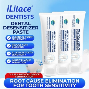 <span class=keywords><strong>Pasta</strong></span> <span class=keywords><strong>Dental</strong></span> Herbal <span class=keywords><strong>Desensibilizante</strong></span> de Grado Médico ILilace, Blanqueadora, Protección Anticaries, Aliento Fresco Duradero para Uso Doméstico - Product Image 4