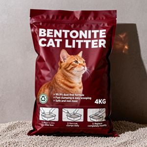 Fabricant chinois, service OEM, litière pour chat en bentonite biodégradable, hautement absorbante, agglomération rapide, écologique, sans poussière, forme sphérique - Product Image 1