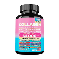 Capsules de collagène marin pur, formule pour garder la jeunesse, soutien des articulations et de la peau, renforce les cheveux et les ongles, complément alimentaire naturel pour la santé