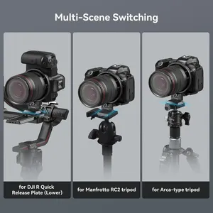 Plaque de montage rotative en aluminium Forv 4300 pour <span class=keywords><strong>Canon</strong></span> R5 <span class=keywords><strong>R5C</strong></span> R6 R6 Mark II, compatible Arca-Type Manfrotto RC2 - Product Image 5
