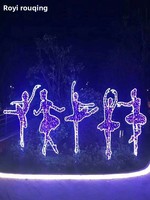 Lampe LED lumineuse en forme de ballet, éclairage paysager extérieur, décoration de jardin de Noël, éclairage de pelouse, lumière de festival, indice de protection IP65