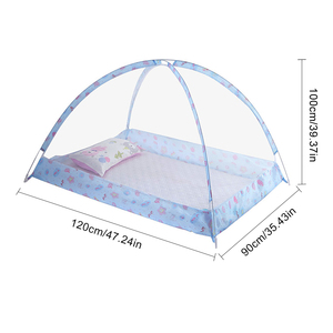 Moustiquaire de lit bébé instantanée en mousseline, occultante, pour voyage, pour nouveau-né, pour poussette et berceau - Product Image 2