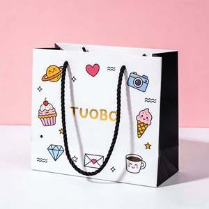 Bolsas de Papel para Semillas Reciclables al por Mayor con Asas, Bolsas de Embalaje para Bebidas Personalizadas para Restaurantes y Comercios Minoristas - Product Image 2