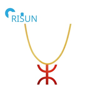 Collier Pendentif Symbole Berbère Africain en Acier Inoxydable, Porte-clés Tendance, Bijoux Religieux Musulmans <span class=keywords><strong>Kabyle</strong></span> Amazigh Berbère - Product Image 3