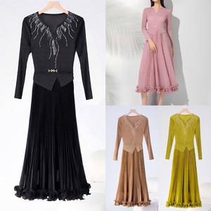 Vestido Midi de Diseñador para <span class=keywords><strong>Mujer</strong></span>, Estilo Camisero, Talla Única, <span class=keywords><strong>Ropa</strong></span> para Primavera y Verano, Vestidos Casuales y Modestos - Product Image 4