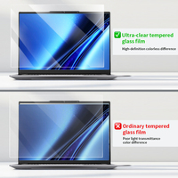Protecteur d'écran universel pour ordinateur portable en verre trempé pour MacBook HP Dell Lenovo Asus 13 14 15 16 pouces HD Clear Blue Light Filter