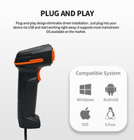 Lecteur de codes-barres industriel filaire 1D 2D HC-882 avec 1,3 MP haute résolution pour la fabrication industrielle et la logistique