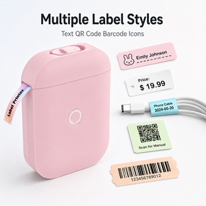 Mini-<span class=keywords><strong>imprimante</strong></span> d'étiquettes sans fil en promotion <span class=keywords><strong>pour</strong></span> codes-barres, codes QR et étiquettes de <span class=keywords><strong>prix</strong></span> <span class=keywords><strong>pour</strong></span> petites entreprises - Product Image 4