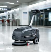 ST-X20 Compact Walk Behind Floor Scrubber Dryer Brosse de 330mm à piles 1500 m²/h Machine de nettoyage pour Gym Fitness Center